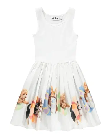 Molo Girl's Cassandra Sleeveless Printed Cotton Dress | Thumbnail 1 Molo Girl's Cassandra Sleeveless Printed Cotton Dress | Thumbnail 1