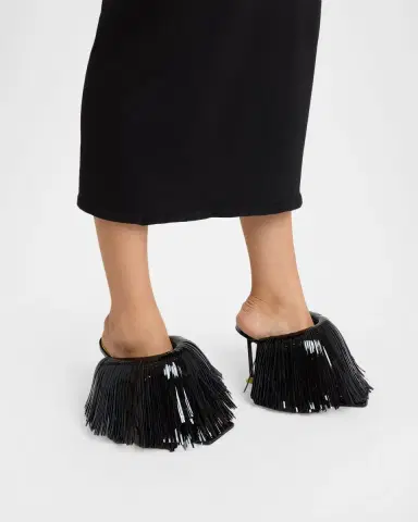 Givenchy Leather Fringe Sandals | Thumbnail 2 Givenchy Leather Fringe Sandals | Thumbnail 2