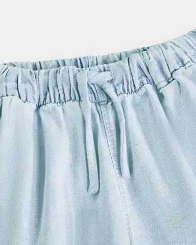 MOLO Girl's Addie Scalloped Organic Cotton Shorts | Thumbnail 3