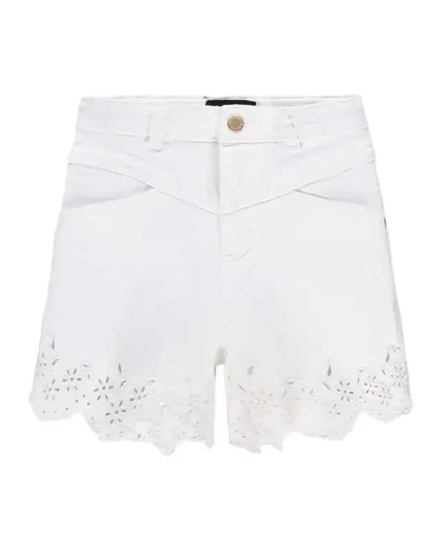 Molo Girl 's Adalyn Scalloped Broderie Shorts