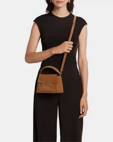 Strathberry Mosaic Nano Suede Top-Handle Bag | Thumbnail 2 Strathberry Mosaic Nano Suede Top-Handle Bag | Thumbnail 2