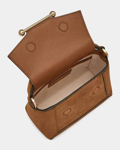 Strathberry Mosaic Nano Suede Top-Handle Bag | Thumbnail 4 Strathberry Mosaic Nano Suede Top-Handle Bag | Thumbnail 4
