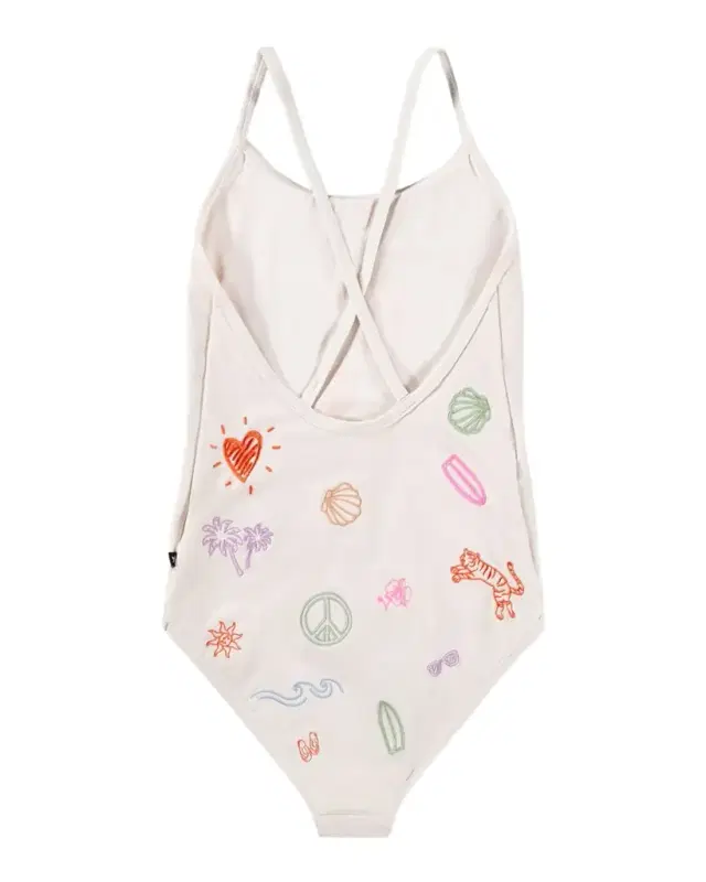 Girl 's Nanna Embroidered One-Piece Swimsuit