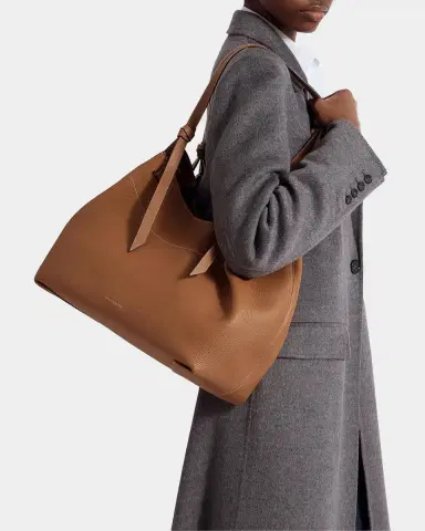 STRATHBERRY Barra Pleated Leather Tote Bag | Thumbnail 2 STRATHBERRY Barra Pleated Leather Tote Bag | Thumbnail 2