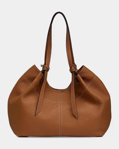 STRATHBERRY Barra Pleated Leather Tote Bag | Thumbnail 3 STRATHBERRY Barra Pleated Leather Tote Bag | Thumbnail 3