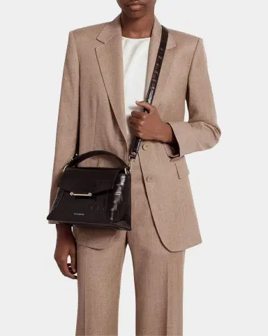 Strathberry Mosaic Croc-Embossed Leather Top-Handle Bag | Thumbnail 2 Strathberry Mosaic Croc-Embossed Leather Top-Handle Bag | Thumbnail 2