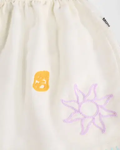 MOLO Girl's Annabella Embroidered Organic Cotton Shorts | Thumbnail 3