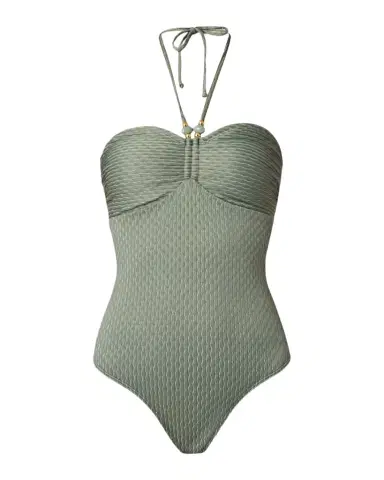 Shoshanna Cinched Halter One-Piece Swimsuit | Thumbnail 1