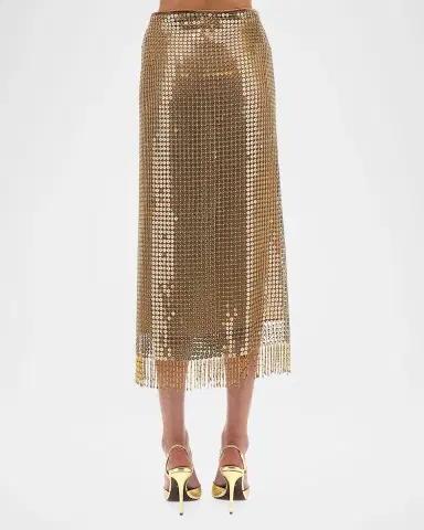 Roberto Cavalli Sequined Fishnet Midi Wrap Skirt | Thumbnail 2 Roberto Cavalli Sequined Fishnet Midi Wrap Skirt | Thumbnail 2