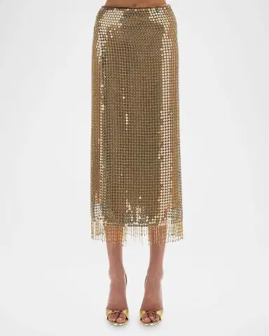 Roberto Cavalli Sequined Fishnet Midi Wrap Skirt | Thumbnail 3 Roberto Cavalli Sequined Fishnet Midi Wrap Skirt | Thumbnail 3