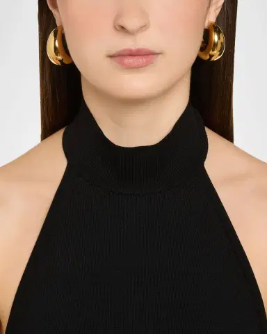 Ben-Amun Carol Hoop Earrings, Gold | Thumbnail 2