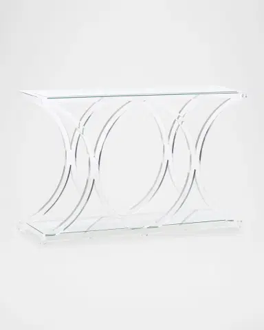 Chelsea House Sweeping Acrylic Console | Thumbnail 2 Chelsea House Sweeping Acrylic Console | Thumbnail 2