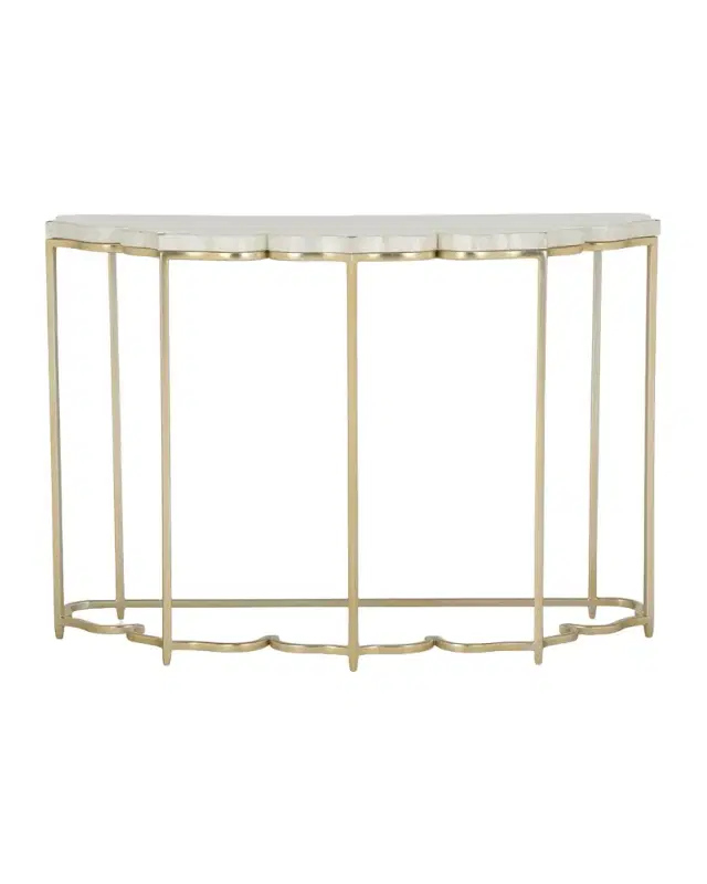 Chelsea House Lotus Flower Capiz Shell Console