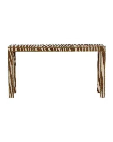 Chelsea House Zebra Printed Hair on Hide Console | Thumbnail 1 Chelsea House Zebra Printed Hair on Hide Console | Thumbnail 1