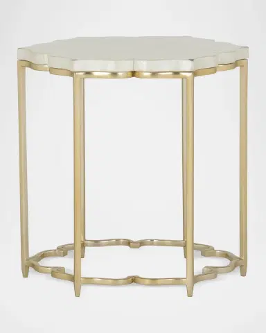 Chelsea House Lotus Flower Capiz Shell Side Table | Thumbnail 2 Chelsea House Lotus Flower Capiz Shell Side Table | Thumbnail 2