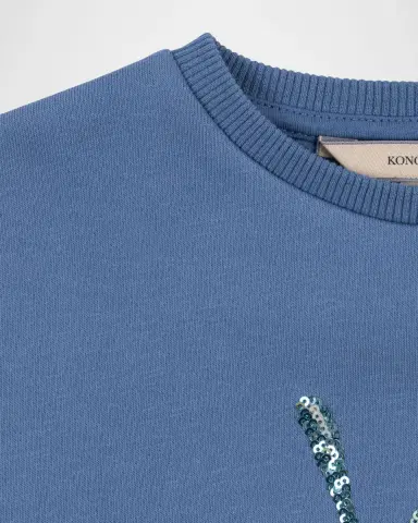 Konges Slojd Girl 's Loumilla Sequined Sweater, Size 18M-8 | Thumbnail 3