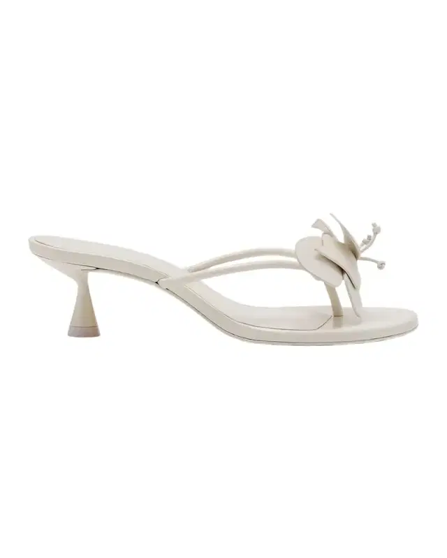 Cult Gaia 50mm Addison Leather Thong Sandals