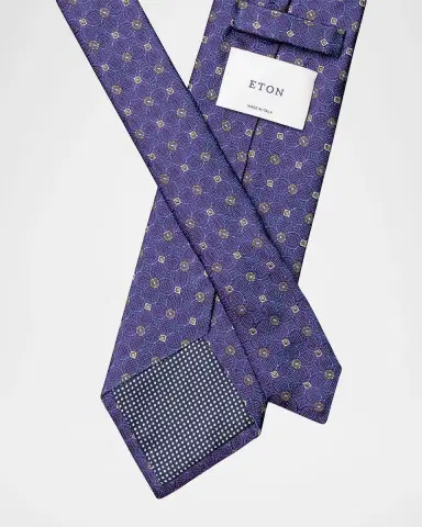 Eton Men's Floral-Medallion Silk Jacquard Tie | Thumbnail 2