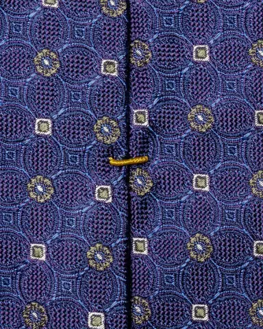 Eton Men's Floral-Medallion Silk Jacquard Tie | Thumbnail 3