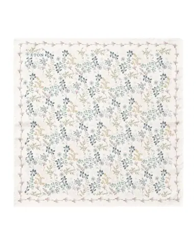Eton Men's Botanical Print Silk Pocket Square | Thumbnail 1