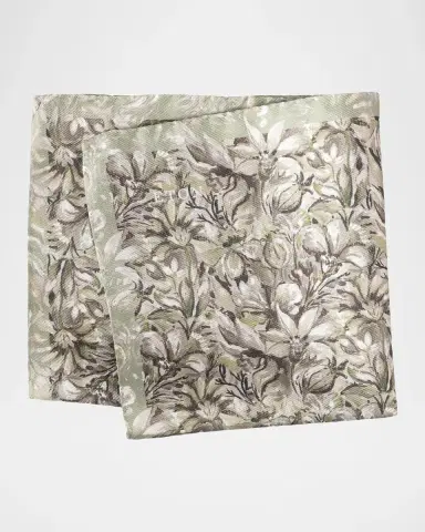 Eton Men's Floral Artwork Silk Pocket Square | Thumbnail 2
