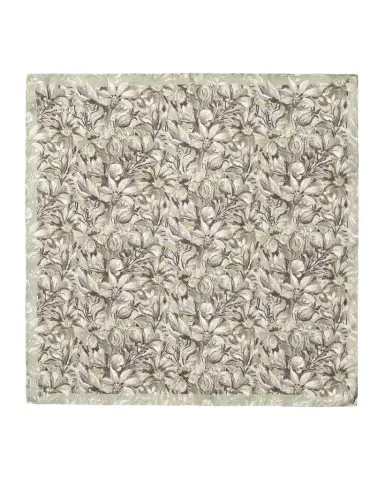 Eton Men's Floral Artwork Silk Pocket Square | Thumbnail 1