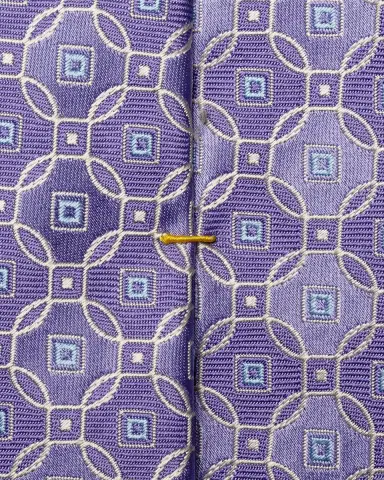 Eton Men's Maxi-Medallion Silk Jacquard Tie | Thumbnail 3