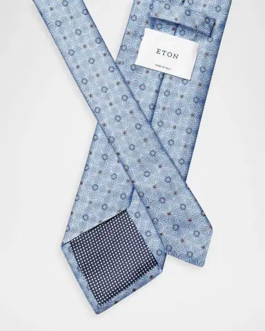 Eton Men's Floral-Medallion Silk Jacquard Tie | Thumbnail 2