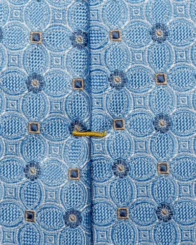 Eton Men's Floral-Medallion Silk Jacquard Tie | Thumbnail 3