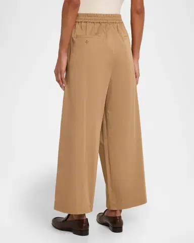 Weekend Max Mara Golfo Cropped Wide-Leg Cotton Pants | Thumbnail 3