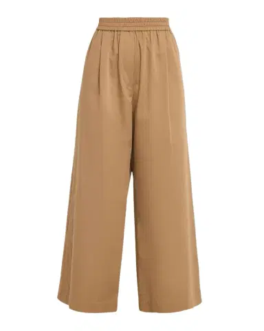 Weekend Max Mara Golfo Cropped Wide-Leg Cotton Pants | Thumbnail 1