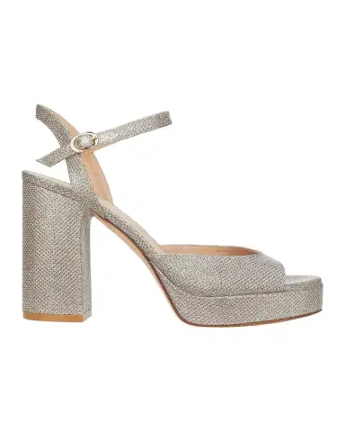 Stuart Weitzman 100mm Dayna II Metallic Platform Ankle-Strap Sandals | Thumbnail 1