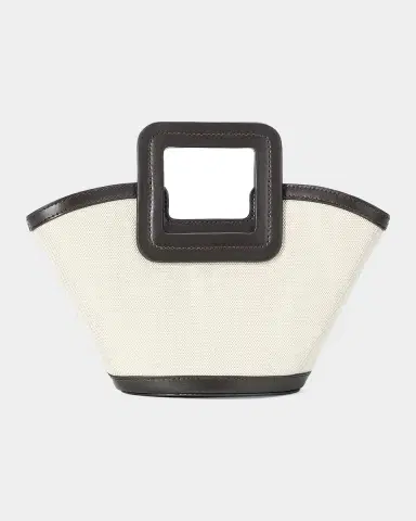 Staud Shirley Mini Cotton & Leather Bucket Bag | Thumbnail 2 Staud Shirley Mini Cotton & Leather Bucket Bag | Thumbnail 2