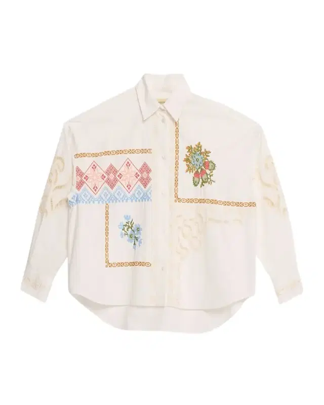 Fonte Embroidered Cotton Poplin Shirt