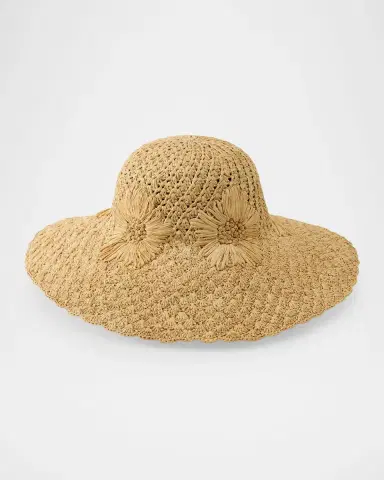 Helen Kaminski Nadia Raffia Crochet Sun Hat | Thumbnail 2 Helen Kaminski Nadia Raffia Crochet Sun Hat | Thumbnail 2