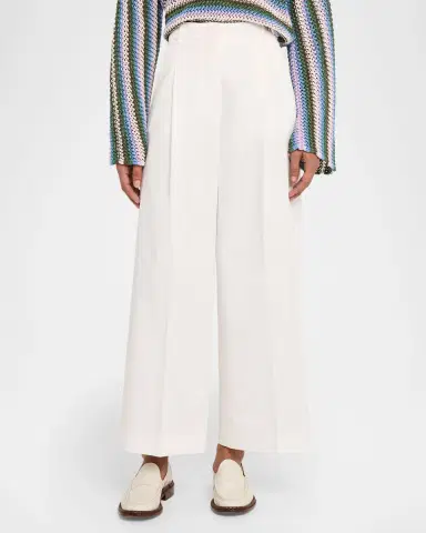 Weekend Max Mara Bellico Pleated Wide-Leg Crop Pants | Thumbnail 3 Weekend Max Mara Bellico Pleated Wide-Leg Crop Pants | Thumbnail 3