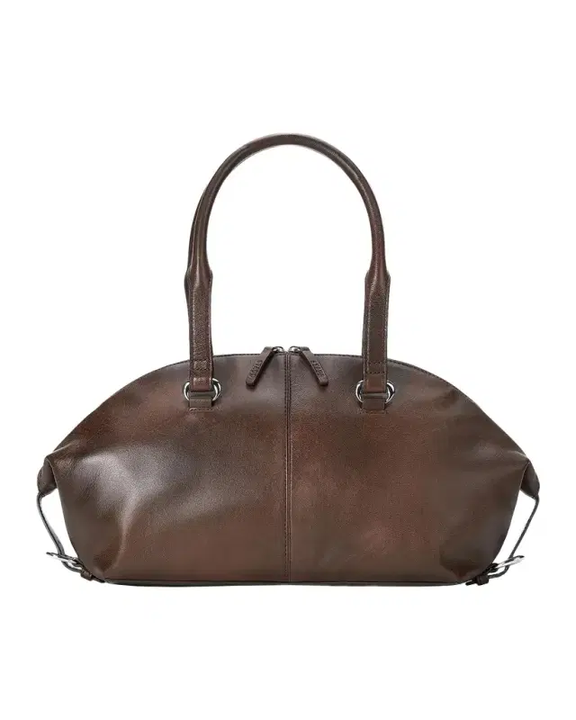 STAUD Hester Distressed Leather Shoulder Bag