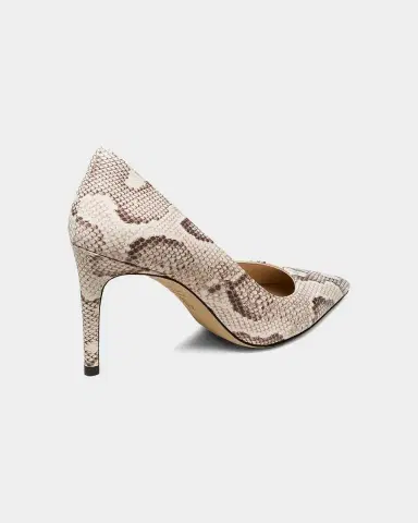 Stuart Weitzman 85mm Stuart Power Snake-Embossed Leather Pumps | Thumbnail 2