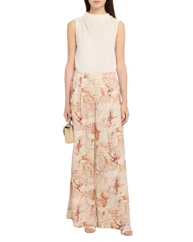 Ungaro Leighton Floral-Print Hammered Satin Pants | Thumbnail 1 Ungaro Leighton Floral-Print Hammered Satin Pants | Thumbnail 1