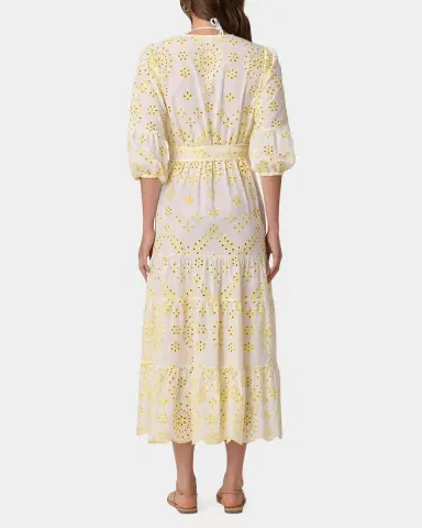 Shoshanna Santorini Cotton Broderie Anglaise Midi Dress | Thumbnail 3