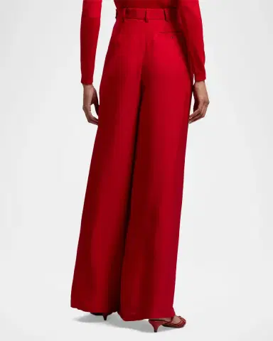 Ralph Lauren Collection Vannesa Satin Wide-Leg Pants | Thumbnail 2 Ralph Lauren Collection Vannesa Satin Wide-Leg Pants | Thumbnail 2