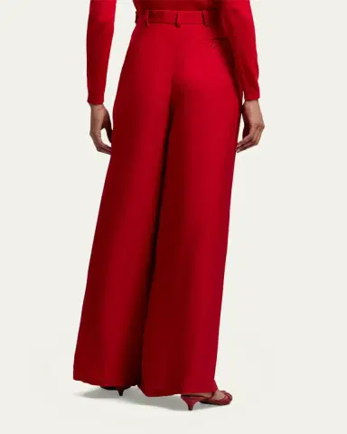 Ralph Lauren Collection Vannesa Satin Wide-Leg Pants | Thumbnail 7 Ralph Lauren Collection Vannesa Satin Wide-Leg Pants | Thumbnail 7