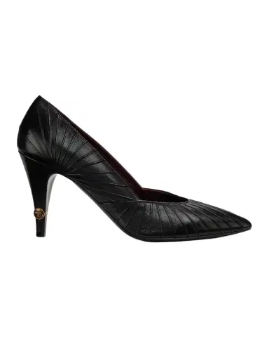 Versace 90mm Gianni Textured Leather Pumps | Thumbnail 1 Versace 90mm Gianni Textured Leather Pumps | Thumbnail 1