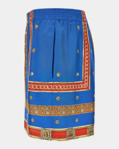 Versace Men's Underwater Barocco Silk Shorts | Thumbnail 6 Versace Men's Underwater Barocco Silk Shorts | Thumbnail 6
