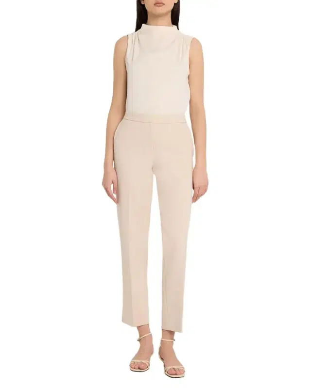 June Stretch Crepe Slim-Straight Pants