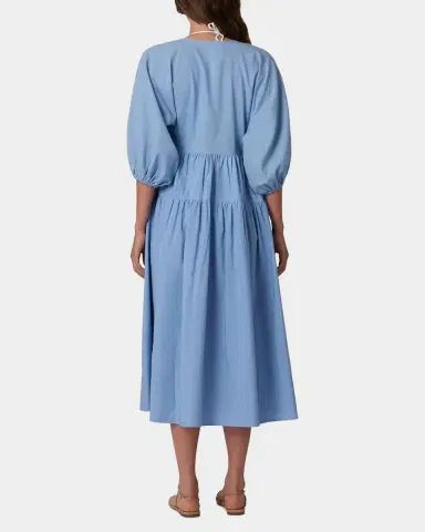 Shoshanna Evora Embroidered Midi Dress | Thumbnail 3 Shoshanna Evora Embroidered Midi Dress | Thumbnail 3