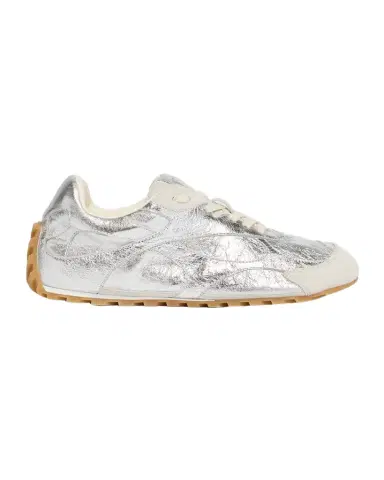 Bottega Veneta Men's Orbit Flash Laminated Leather Low-Top Sneakers | Thumbnail 1