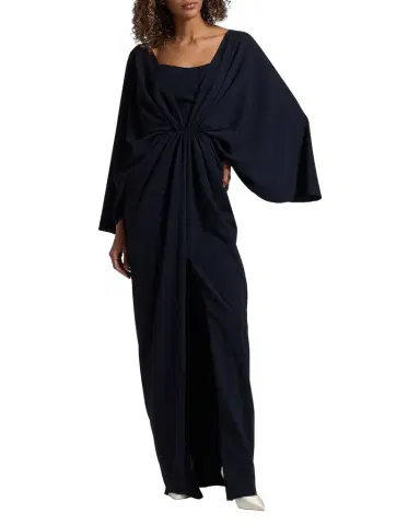 Amsale Twist-Waist Draped Gown | Thumbnail 1 Amsale Twist-Waist Draped Gown | Thumbnail 1
