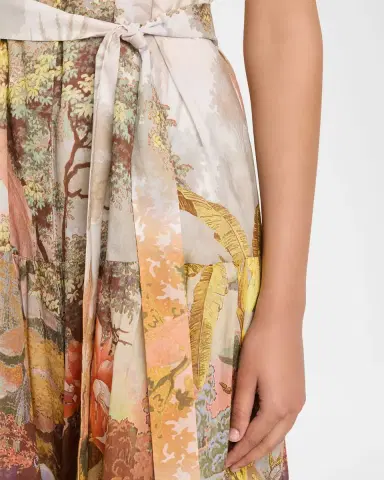Kobi Halperin Jill Tiered Botanical-Print Midi Dress | Thumbnail 5 Kobi Halperin Jill Tiered Botanical-Print Midi Dress | Thumbnail 5