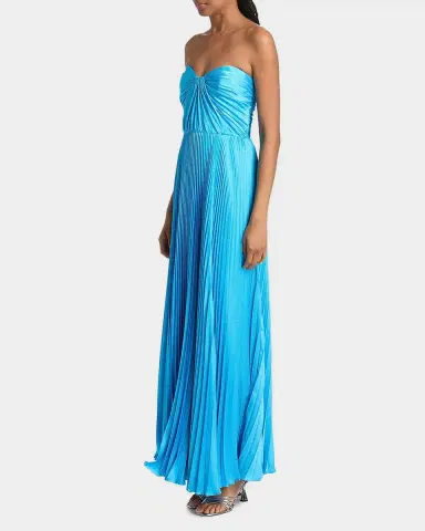 As It May Daniela Pleated Satin Gown | Thumbnail 7 As It May Daniela Pleated Satin Gown | Thumbnail 7